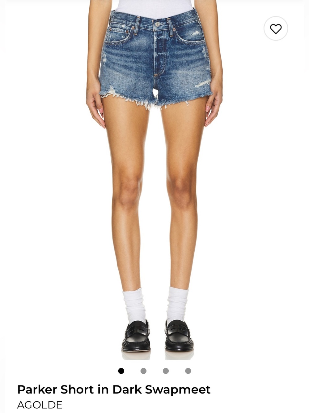 Agolde Parker Short in Dark Swapmeet